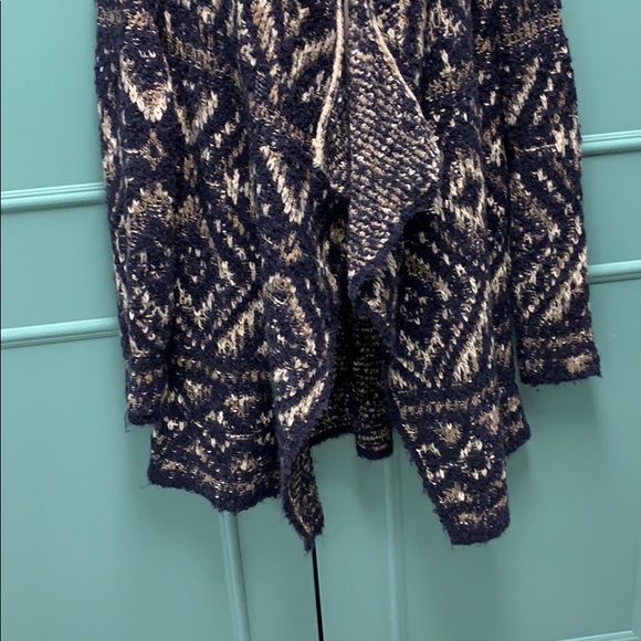 🆕 😊 COZY LUCKY BRAND BOHEMIAN SHAWL CARDIGAN - Picture 4 of 9